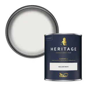 Dulux Trade Heritage Mallow White Eggshell Wall paint, 750ml