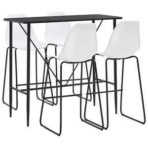 Winget 4 - Person Dining Set Black / Grey