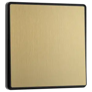 BG 20A 2 way 1 gang Light switch Screwless Satin Brass effect