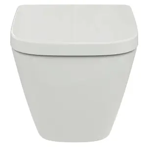 Ideal Standard i.life S White Wall hung Square Toilet with Soft close seat & Concealed cistern