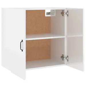 Berkfield Wall Cabinet High Gloss White 60x31x60 cm Engineered Wood