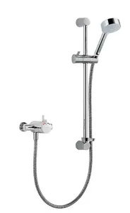 Mira Miniduo EV Exposed Thermostatic Mixer Shower Valve 133 - 153mm Riser Rail