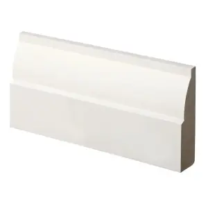 PACK OF 5 - Ovolo White Primed MDF Architrave - 18mm x 69mm x 2100mm