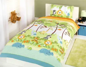 Jungle Boogie Single Duvet Cover & Pillowcase Set