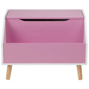 Beliani Modern Storage Cabinet Pink CASPER