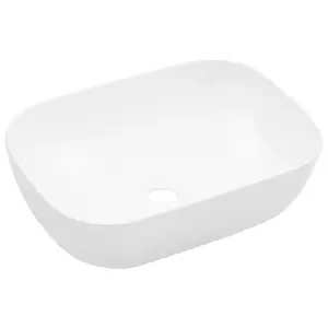 Berkfield Wash Basin 45.5x32x13 cm Ceramic White