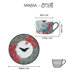 Mikasa x Sarah Arnett 250ml Cup and Saucer