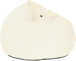 rucomfy Jumbo Cord Slouchbag Beanbag - Ivory