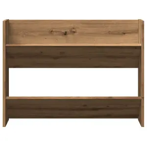 Berkfield Wall Shoe Cabinet Artisan Oak 80x18x60 cm Engineered Wood