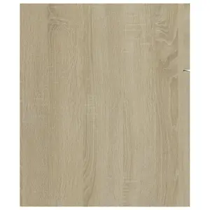 Elizibeth 600mm Wall Hung Single Vanity Unit Sonoma Oak