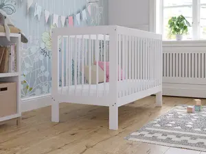 Luca cot bed 120x60cm with Aloe Vera mattress