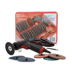 Air Sander, 75mm, Composite Handle, 37pc Kit