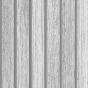 Fresco Wooden Slats Grey Wallpaper