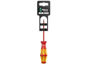 Wera 05100002001 Kraftform Plus 160i VDE Insulated Screwdriver Slotted Tip 3.5 x 100mm WER006110