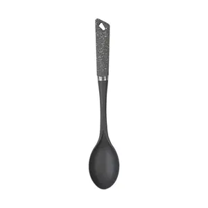 6-Piece Black Kitchen Utensils Set | Non-Scratch & Heat Resistant | BPA Free Plastic | Modern & Vibrant | Space Saving Grey