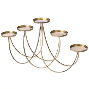 Candle Holder BUARAN Metal Gold