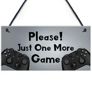 Novelty Man Cave Bedroom Sign For Gamer Gift For Dad Son Brother Gaming Sign