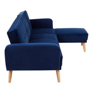 Interiors by Premier Serene 3 Seat Navy Sofa Bed