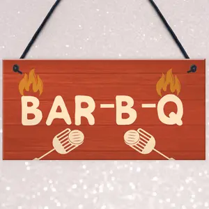 Quirky BBQ Sign Funny Garden Shed Man Cave Sign Gift For Men New Home Gift