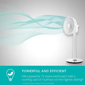 Duux Whisper Flex Smart Standing Fan, White DXCF11UK