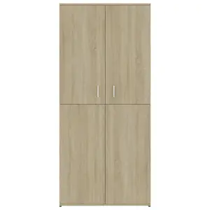 Berkfield Shoe Cabinet Sonoma Oak 80x39x178 cm Engineered Wood