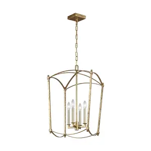 Luminosa Feiss Thayer Lanterns Pendant Ceiling Light Antique Gold