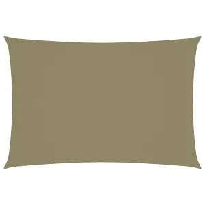 Berkfield Sunshade Sail Oxford Fabric Rectangular 3x5 m Beige