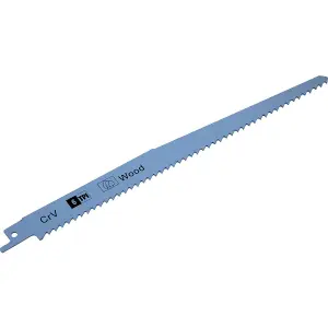 5-Pack 230mm HCS Reciprocating Saw Blades for Wood Cutting - 6 TPI