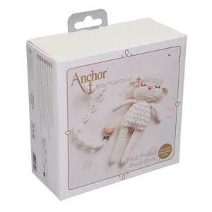 PACIFIER KIT SHEEP - Crochet Kit: Baby Pure Cotton: Amigurumi Sheep - Anchor