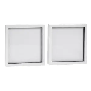 Nicola Spring - 3D Box Photo Frames - 10 x 10" - Pack of 2