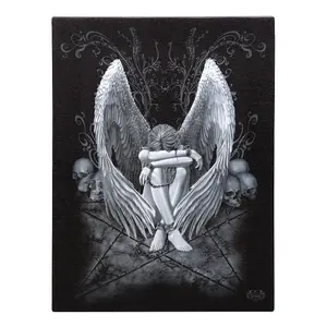 Spiral Direct Enslaved Angel Canvas Plaque Black/White (25cm x 19cm)