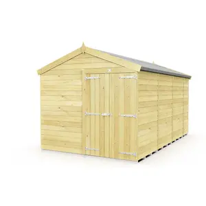 DIY Sheds 8x15 Apex Shed - Double Door Without Windows