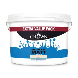 Crown 7.5L Matt Emulsion Paint Magnolia