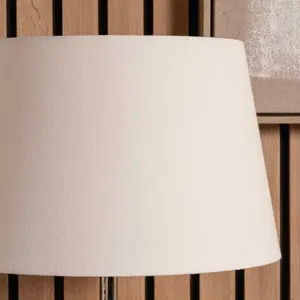 50cm White Tapered Cylinder Table Lampshade Modern Self Lined Floor Lamp Shade