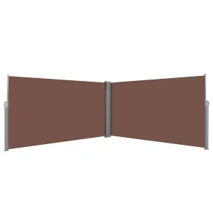 Berkfield Retractable Side Awning 160x600 cm Brown