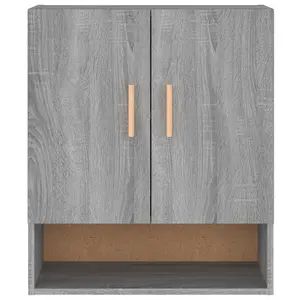 Berkfield Wall Cabinet Grey Sonoma 60x31x70 cm Engineered Wood