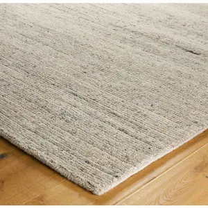 Melrose Vista Soft Textured Hand Tufted Wool Cream X-Large Area Rug 200/285cm