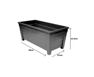 2 x Thumbs Up Grosvenor 100341012 Black Trough