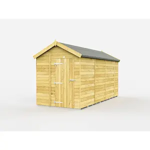 DIY Sheds 6x14 Apex Shed - Single Door Without Windows