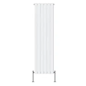 Right Radiators 1800x408 mm Vertical Single Flat Panel Designer Radiator White