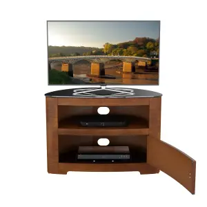 AVF Affinity Blenheim Plus 80cm Curved TV Stand, for TVs up to 40" - Walnut