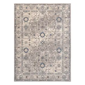 Carpet Wool NAIN Ornament, frame 7586/51635 beige / blue 200x300 cm