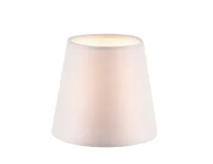 GoodHome Lokombi Cream Fabric dyed Light shade (D)10cm