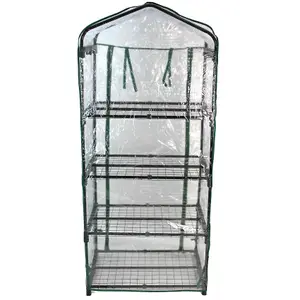 PVC Cover for 4 Tier Mini Greenhouse Outdoor Garden Plants Grow Green House