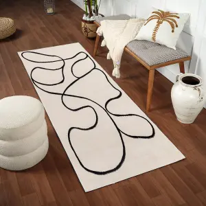 LYLOU Boho Skandi Runner Rug 80 x 220 cm