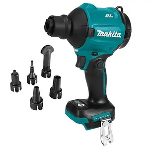 Makita DAS180Z 18v Brushless Dust Blower Inflator Deflator LXT Nozzles + Makpac