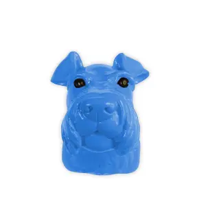 Walplus Animal Head Decoration Wall Art Sculpture - Blue Miniature Schnauzer Dog