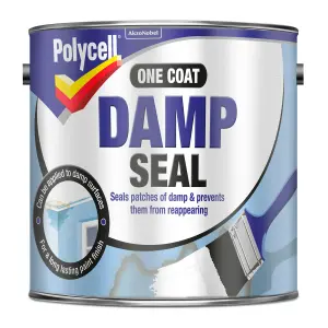 Polycell One Coat Damp Seal White Solvent-based General-purpose Sealant, 2.5L