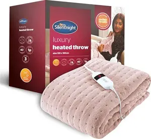 Silentnight Heated Throw - Blush