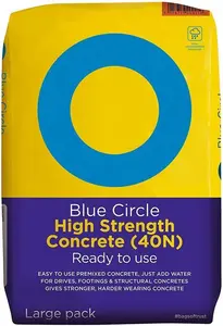 Blue Circle High Strength Concrete, 20Kg Bag - Ready Mixed